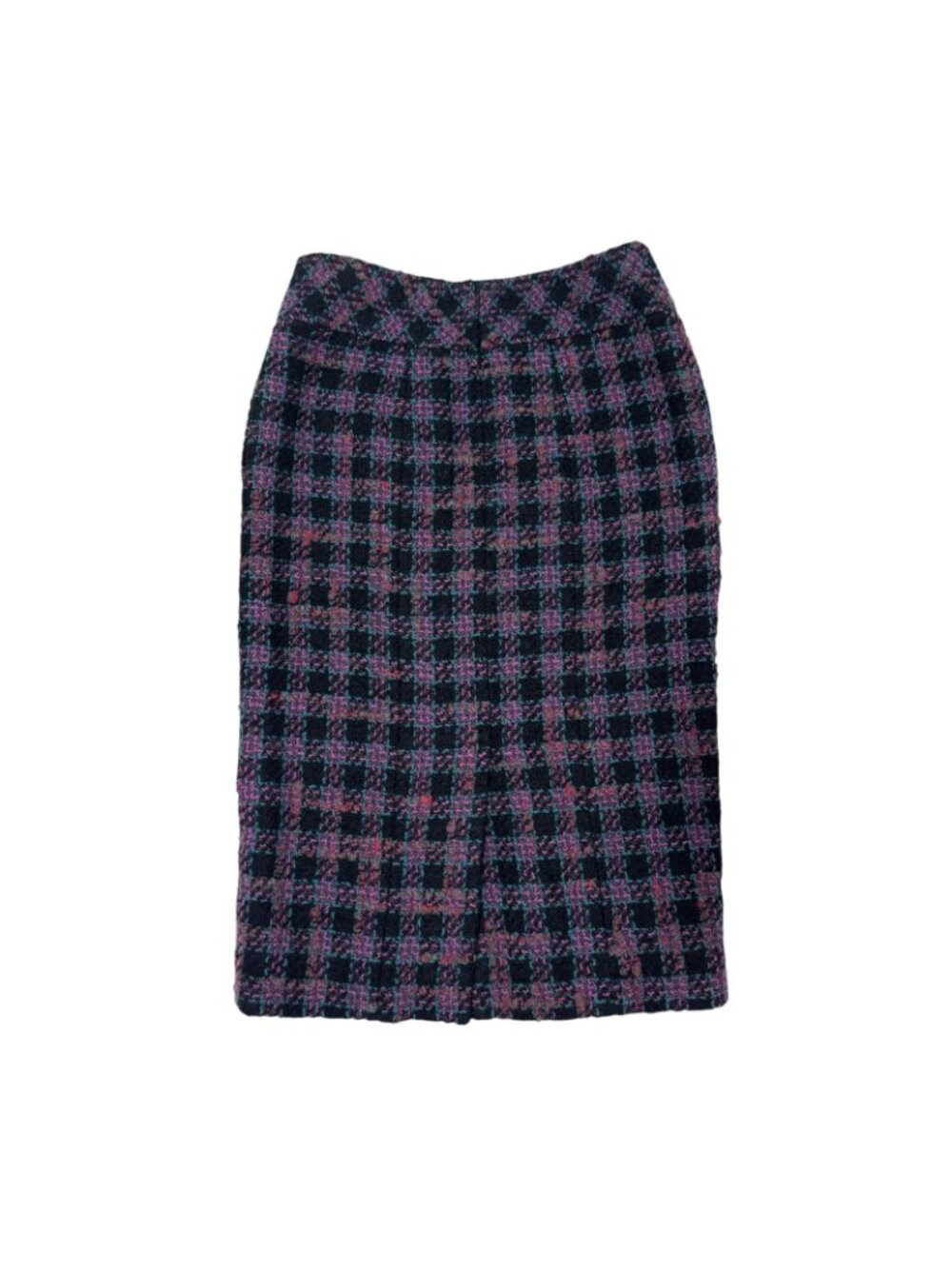 Chanel CC Logo Button Tweed Skirt 36 - Picture 2 of 10